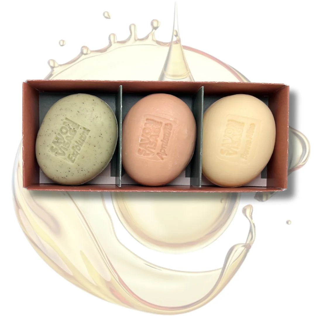 Coffret 3 savons visage