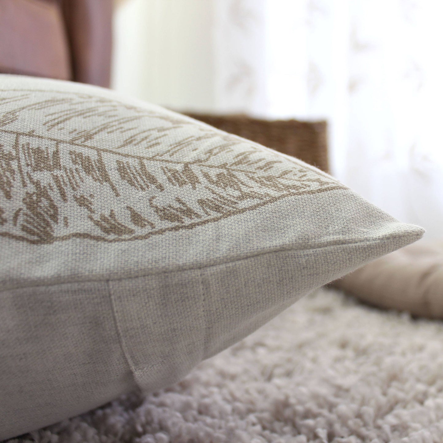 Coussin déhoussable, 40x40cm, imprimé, Collection Natura