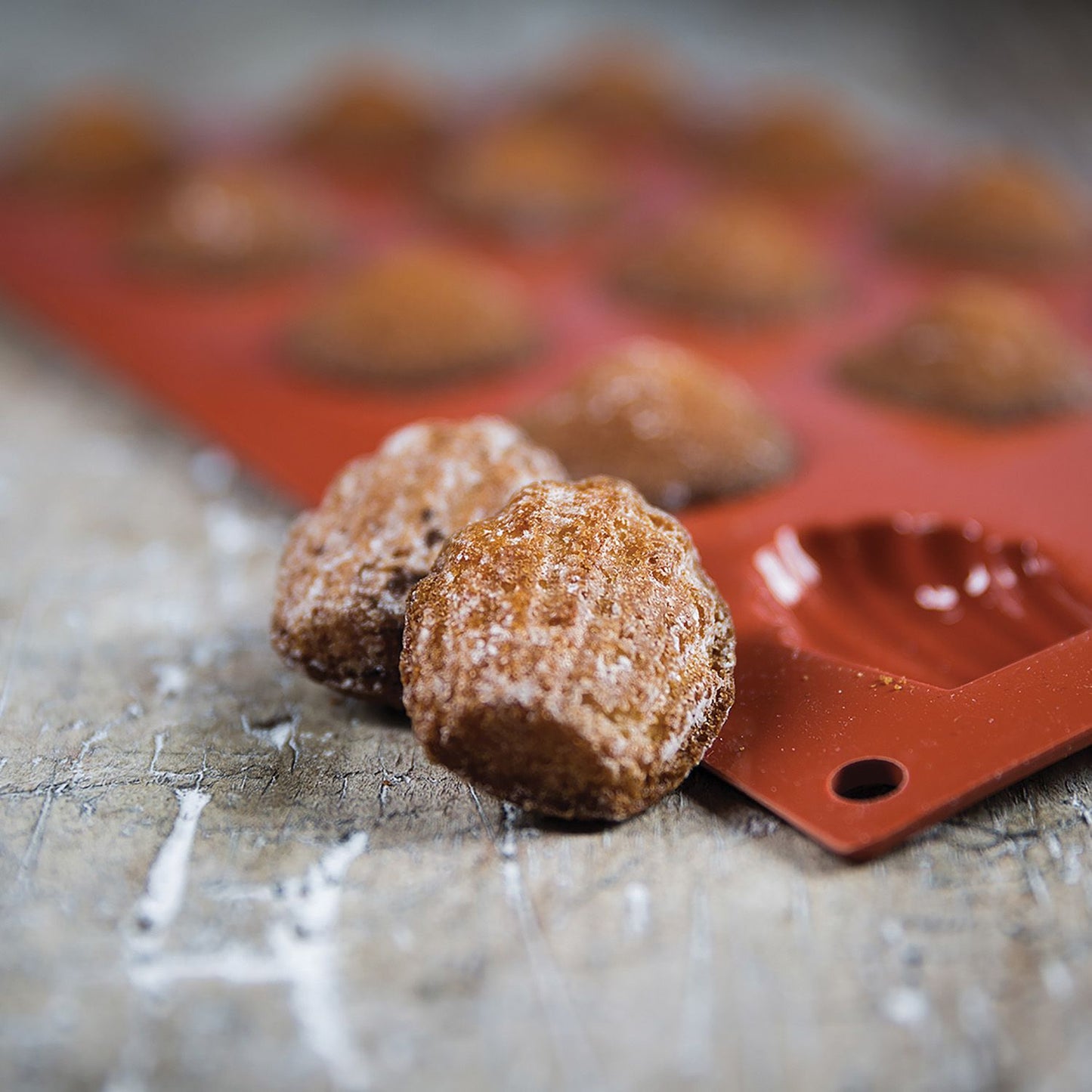 Moule en silicone 9 Madelaines - Silikomart