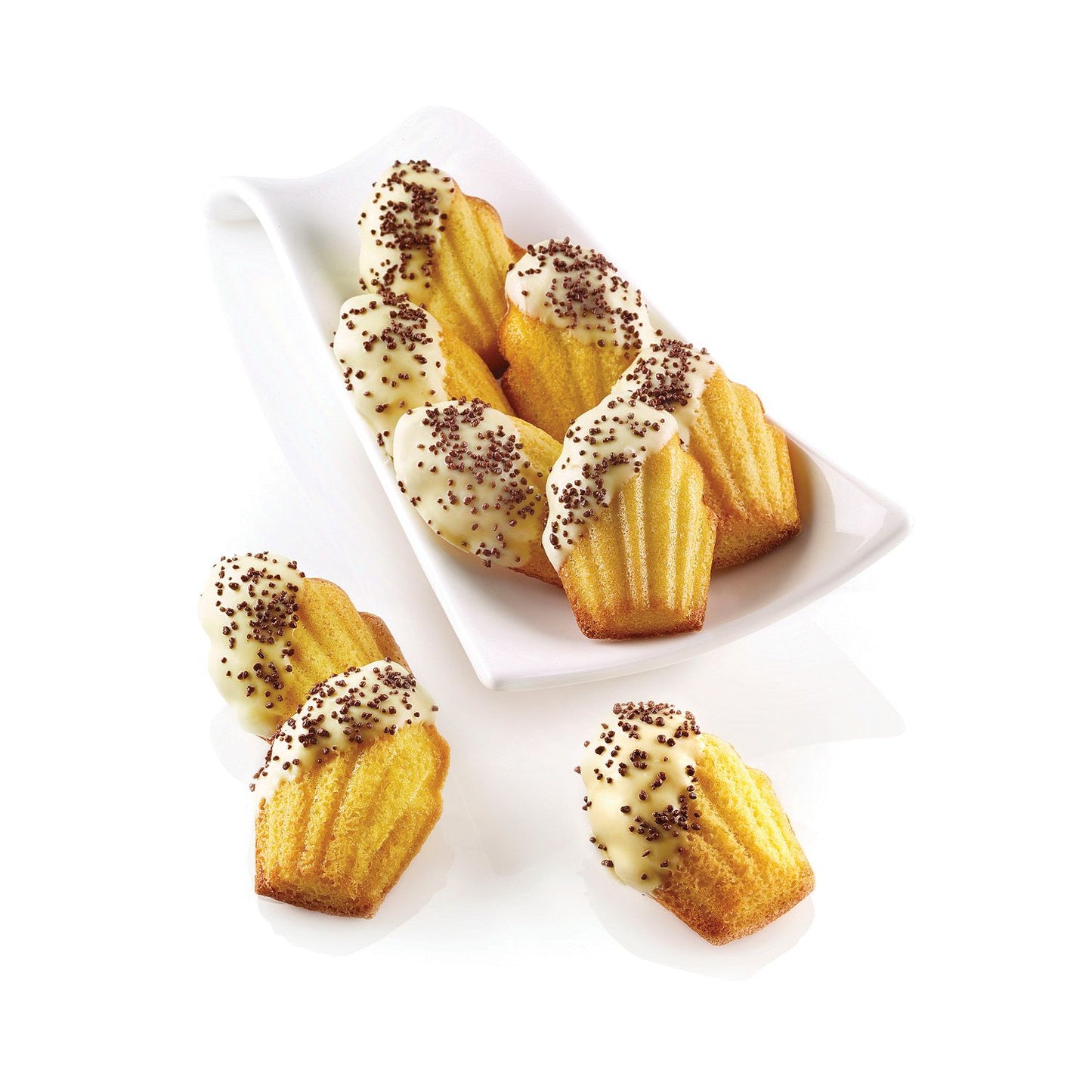 Moule en silicone 9 Madelaines - Silikomart
