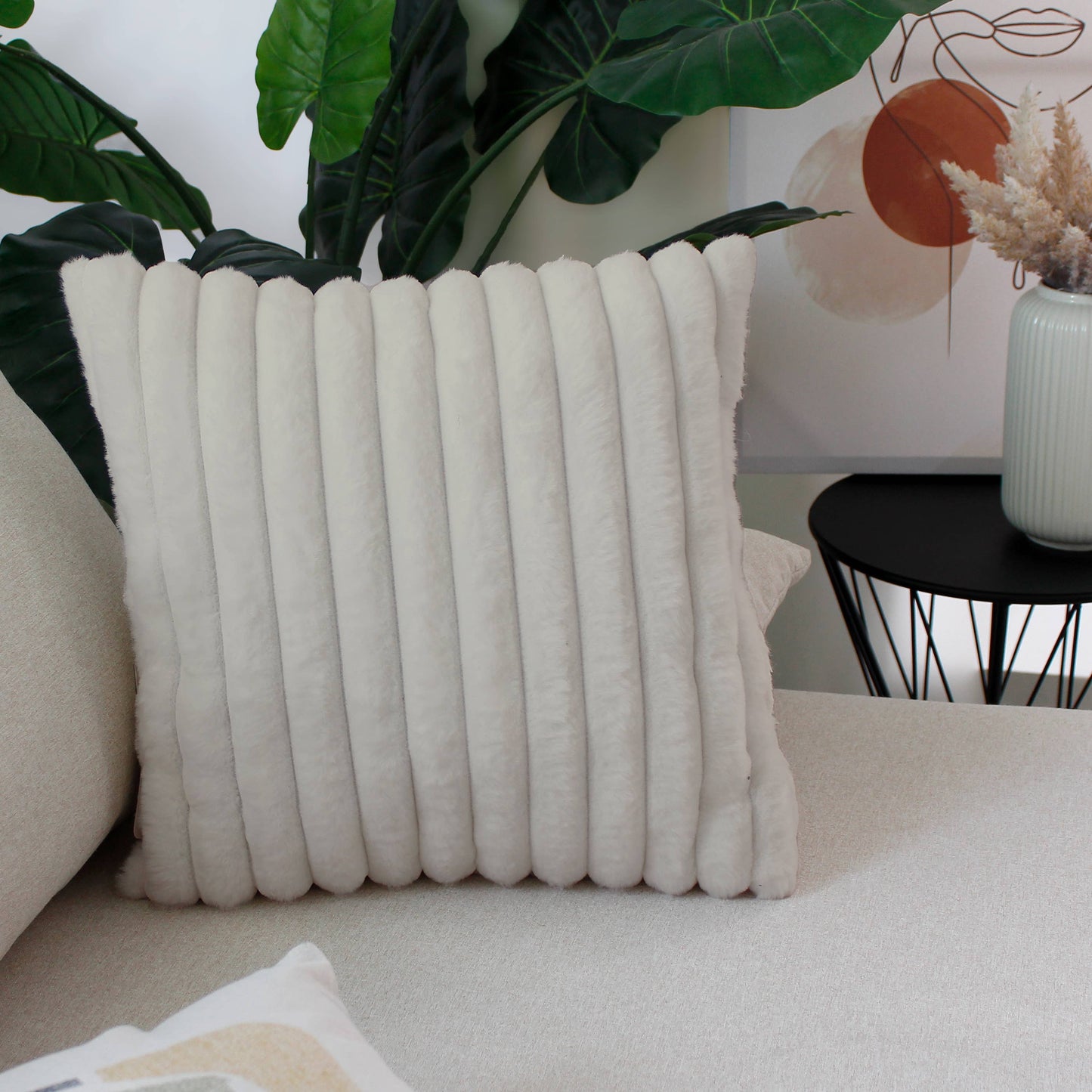 Coussin fourrure