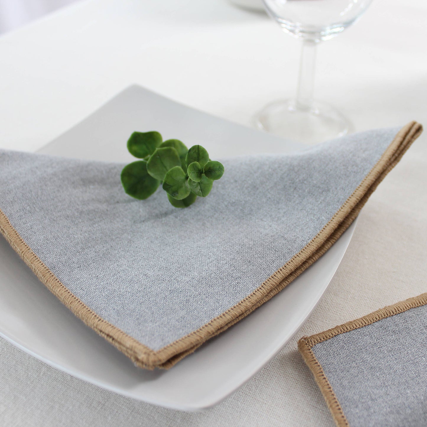 Serviettes de table naturelle LINA (lot de 4)