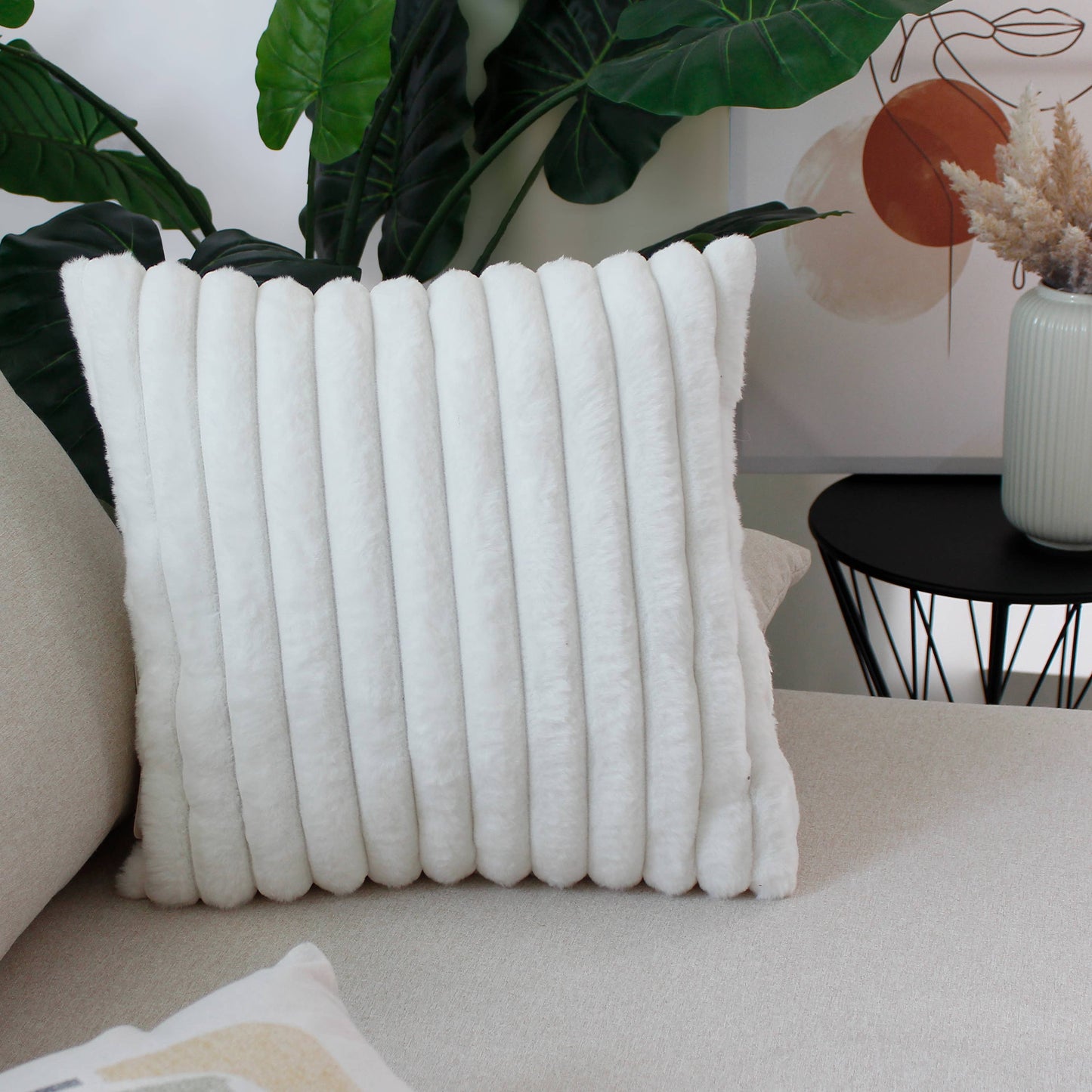 Coussin fourrure