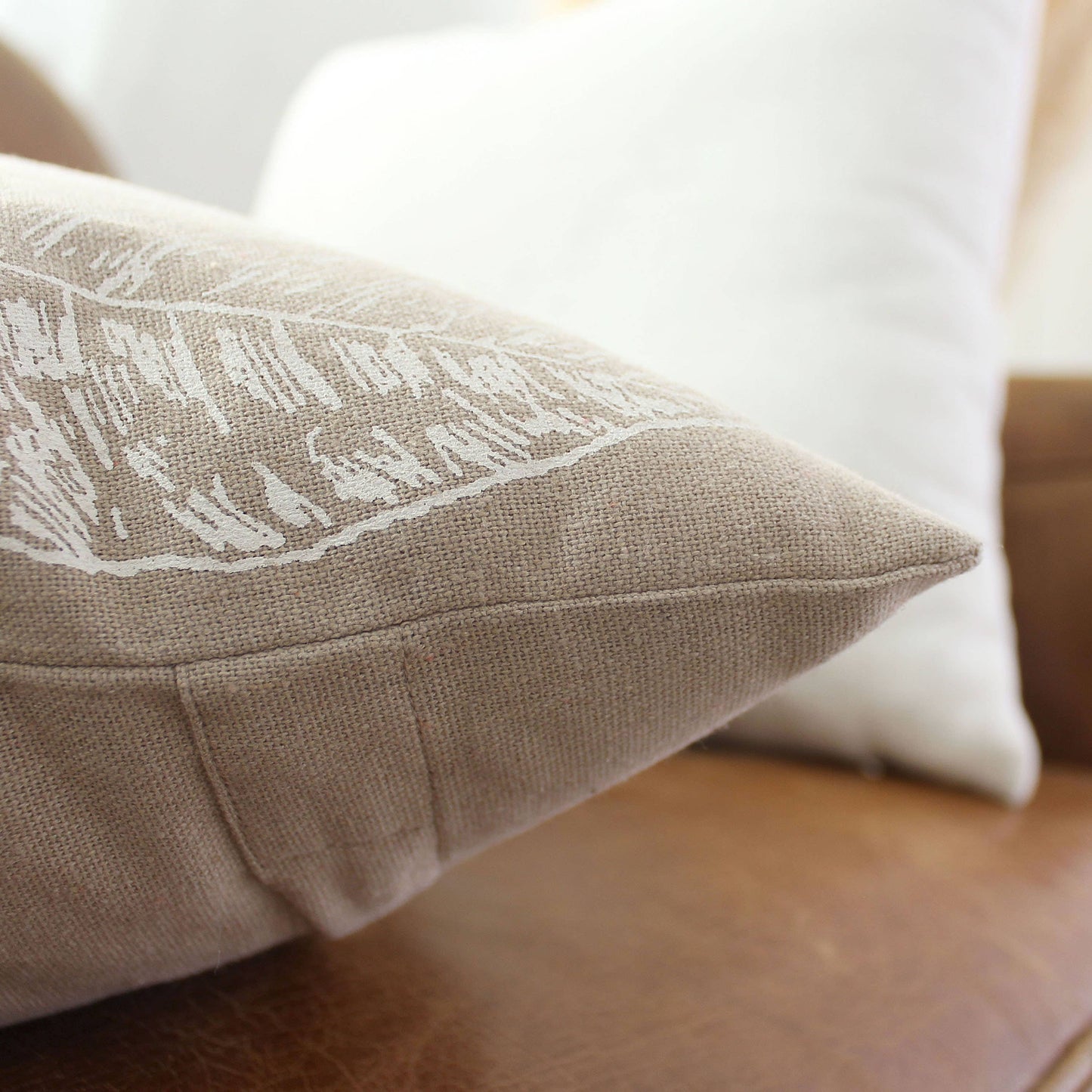 Coussin déhoussable, 40x40cm, imprimé, Collection Natura