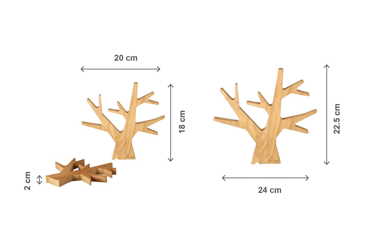 Dessous de plat made in France en bois -L'Arbre Grand Modèle