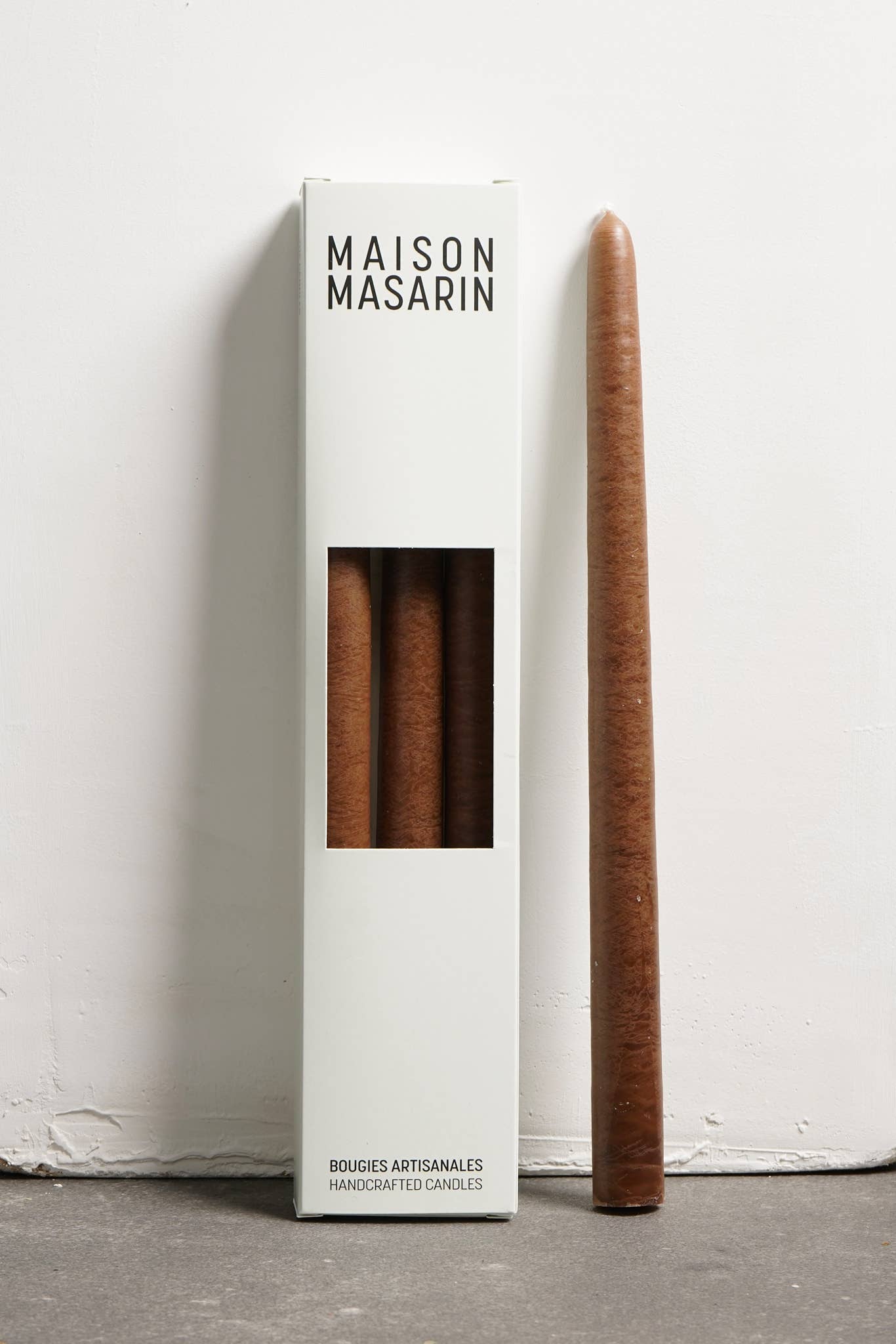 Bougies coniques artisanales françaises - lot de 3