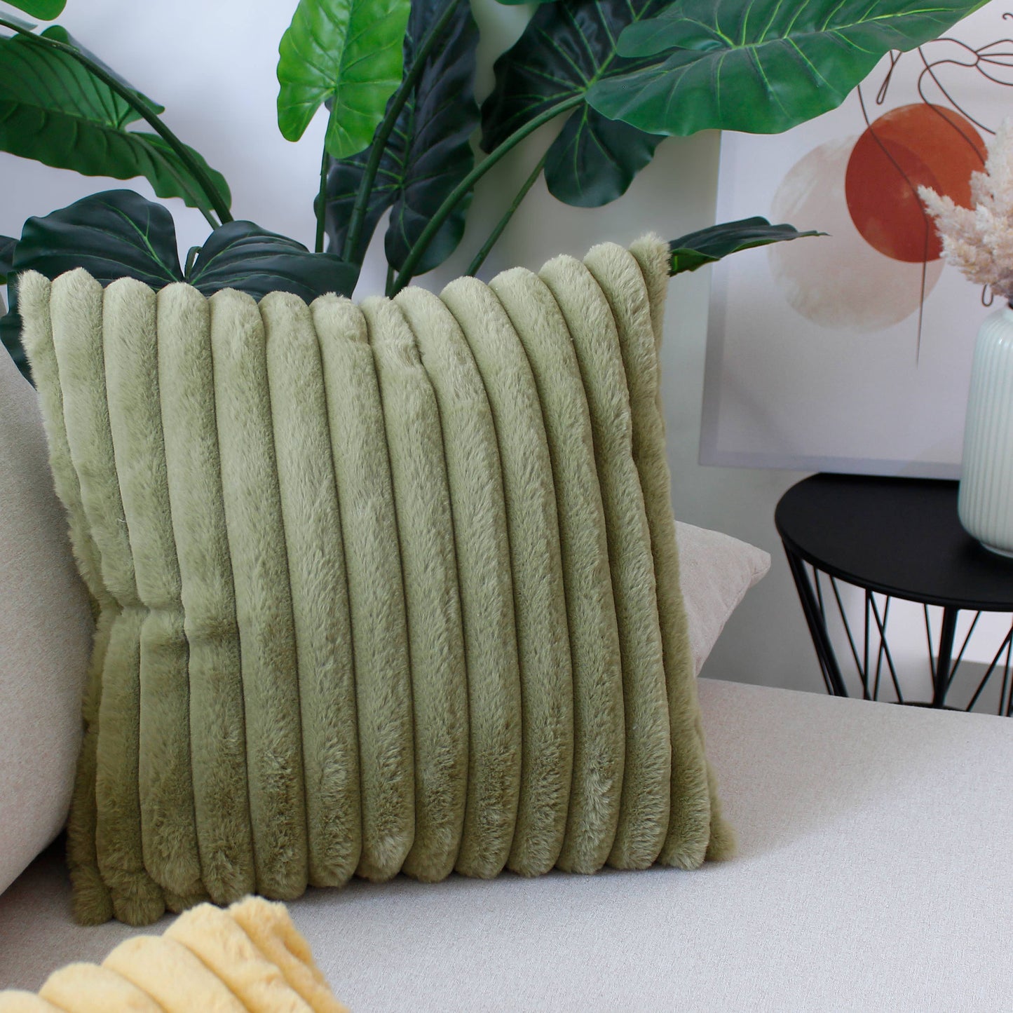 Coussin fourrure