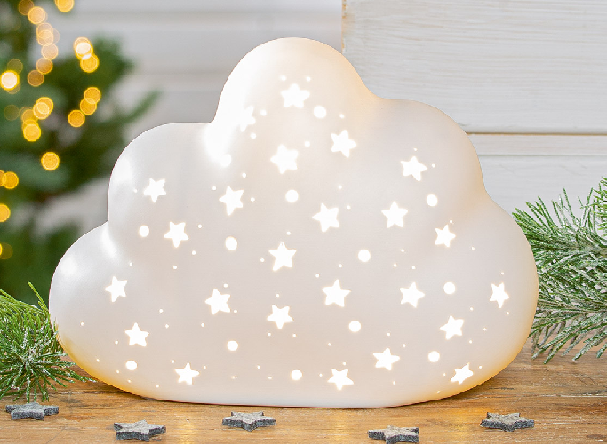 Lampe Nuage motif étoile