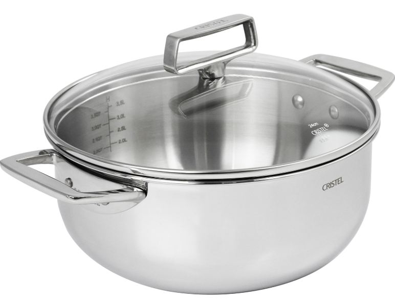 Faitout CASTEL PRO avec Couvercle inox Castel