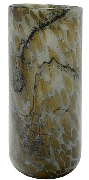 Vase verre effet marbré