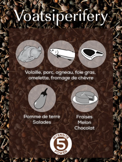 Poivre Sauvage Voatsiperifery de Madagascar, 60g (3x20g) - PEUGEOT