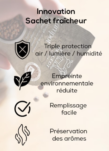 Poivre Sauvage Voatsiperifery de Madagascar, 60g (3x20g) - PEUGEOT