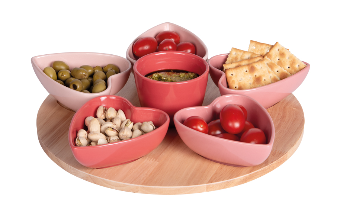 Service Apéritif Heart 31.5 cm 6 pièces