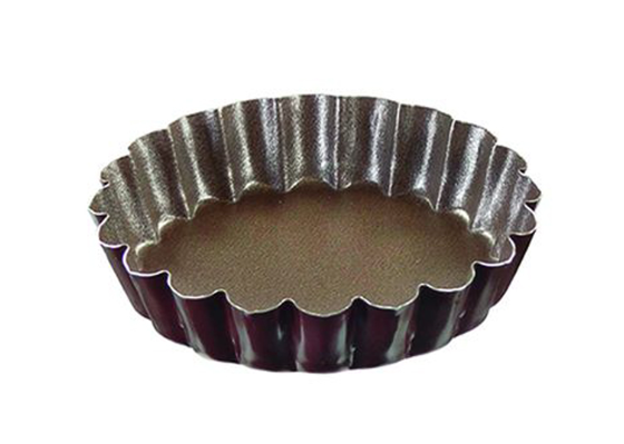 Tartelette Ronde Cannelée fond fixe 10 cm