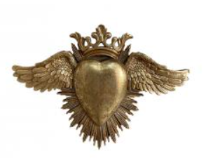 Déco Murale Ex Voto ailes dorées