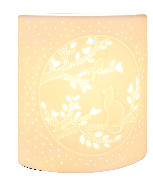 Lampe Chat Porcelaine