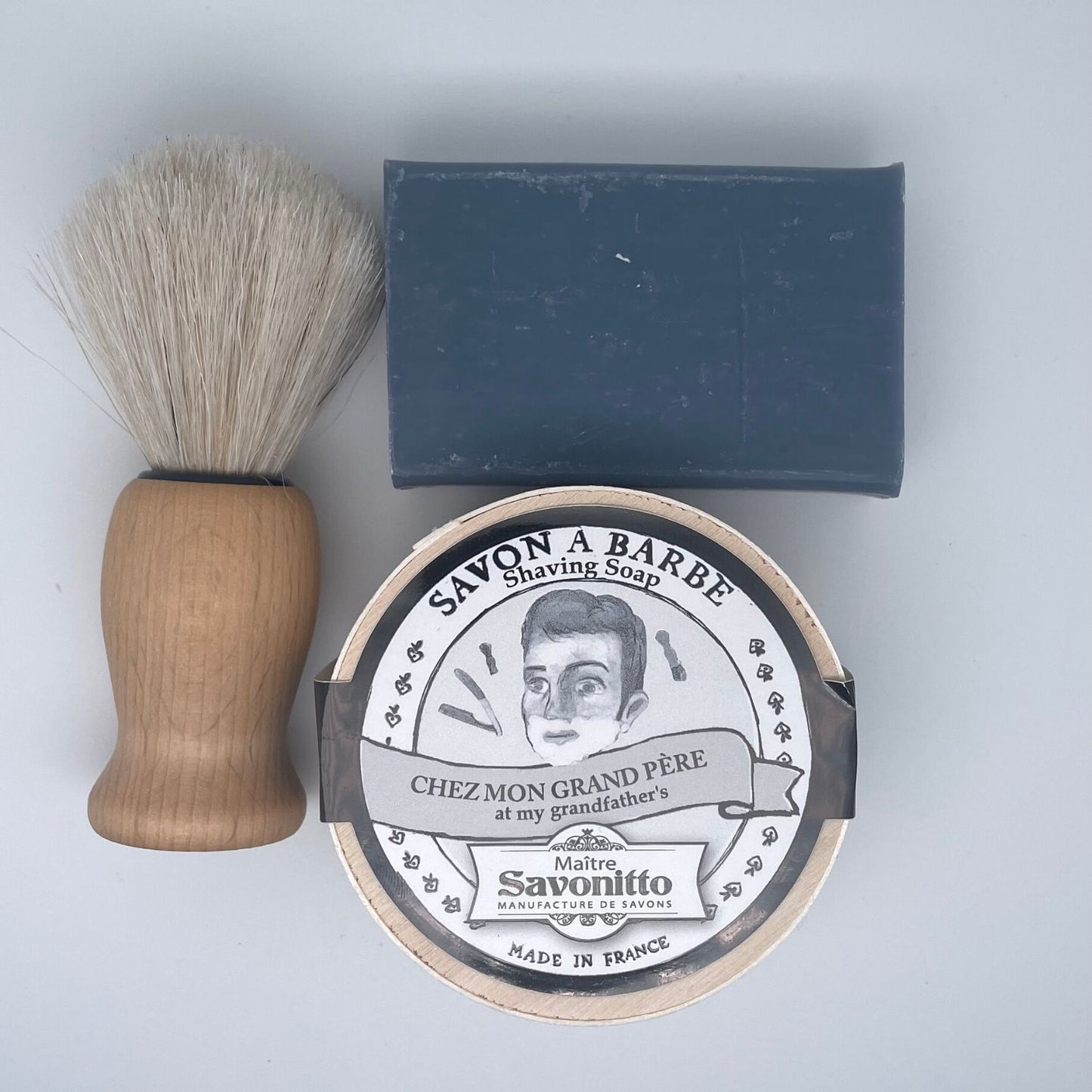 Coffret à barbe avec Blaireau