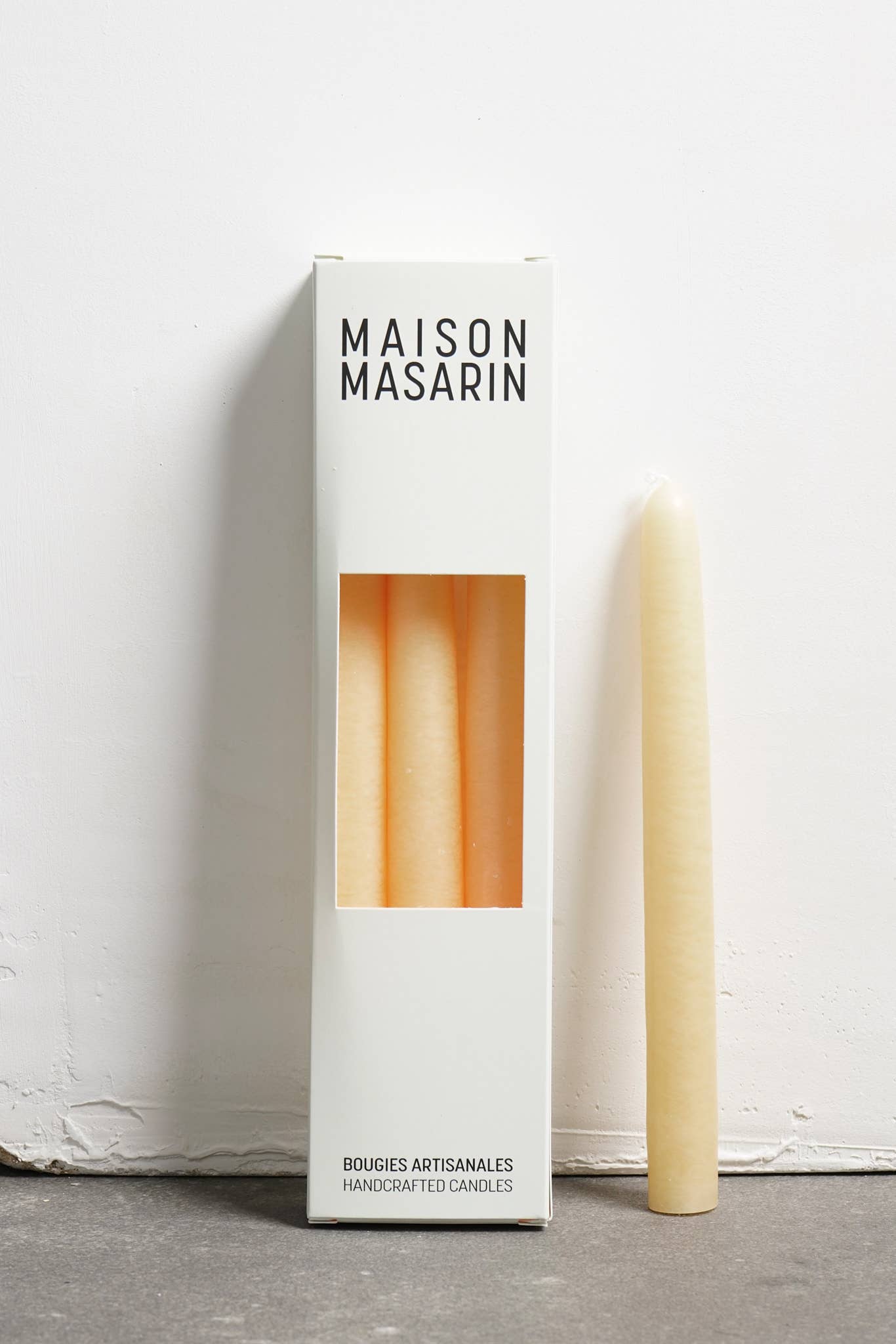 Bougies coniques artisanales françaises - lot de 3