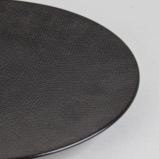 Assiette à dessert VESUVIO noir - Table Passion