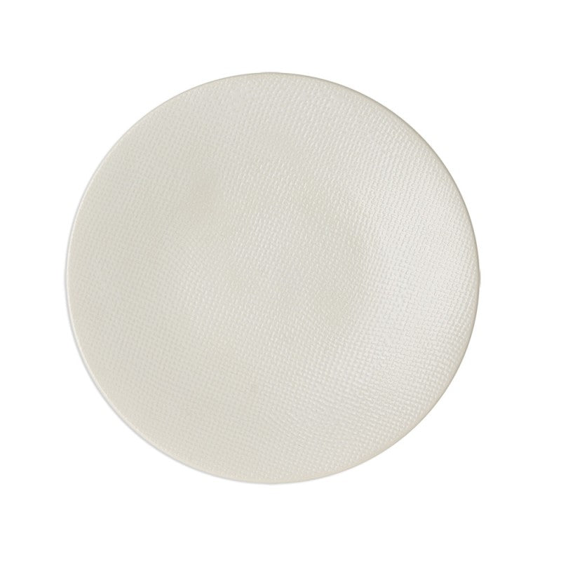 Assiette plate VESUVIO blanc - Table Passion