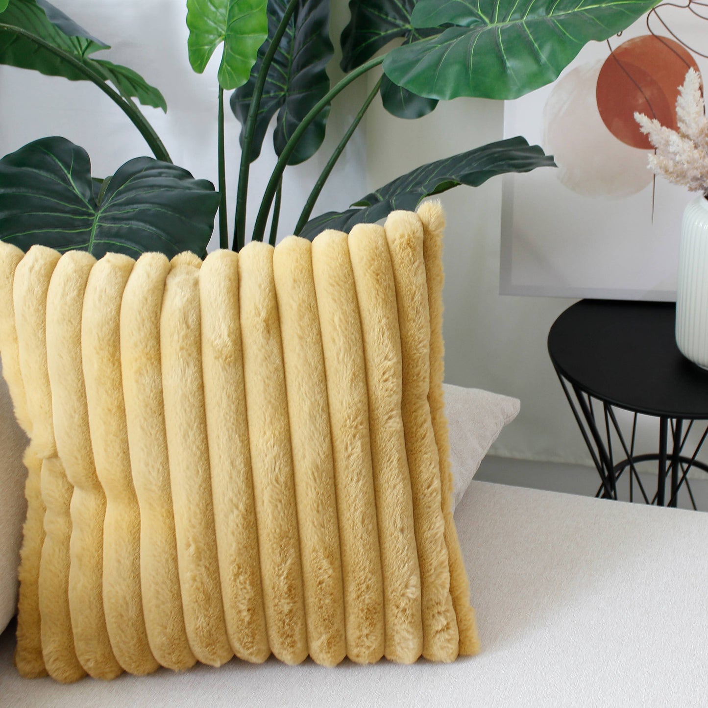 Coussin fourrure