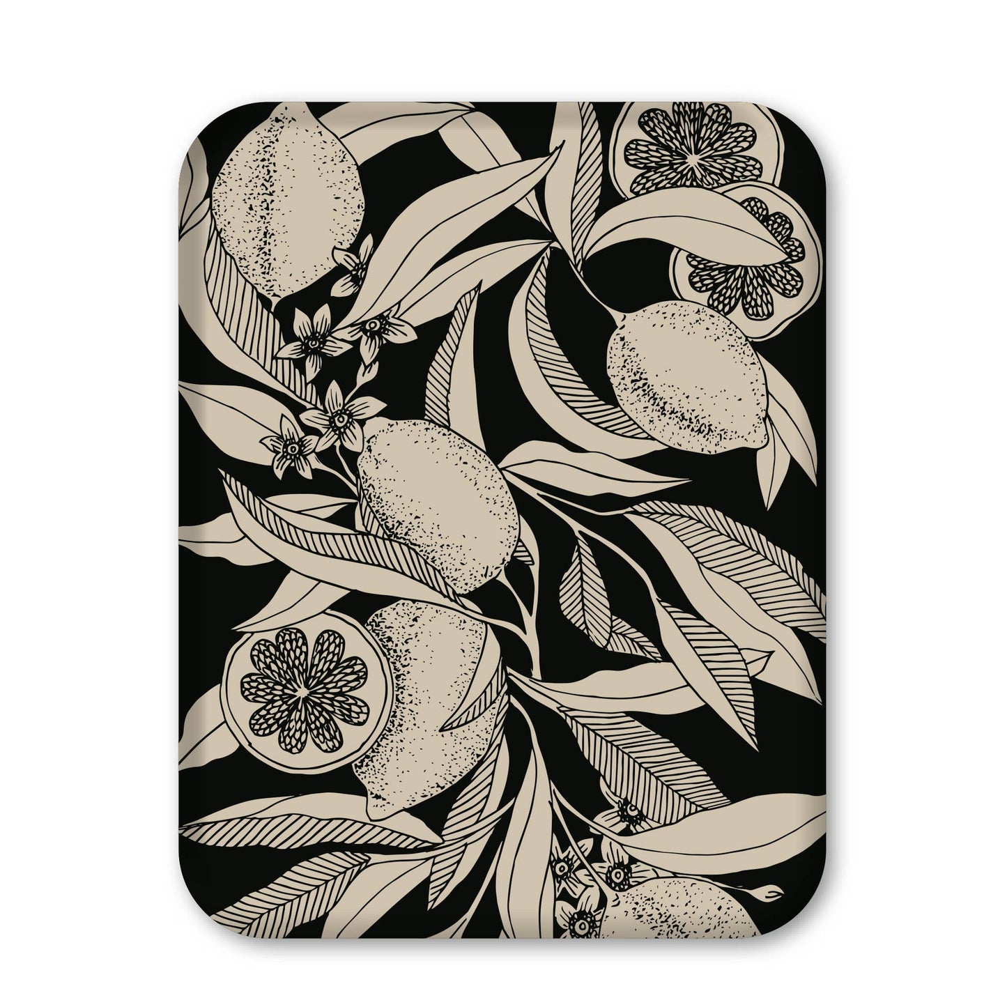 Plateau rectangulaire "Citrons" - 30x40 cm