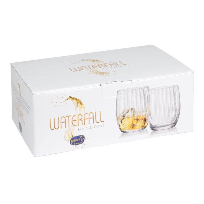 Boîte de 6 gobelets Waterfall 30 cl - Table Passion
