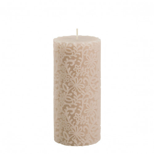 Bougie décorative Fleur rose claire - Mathilde M