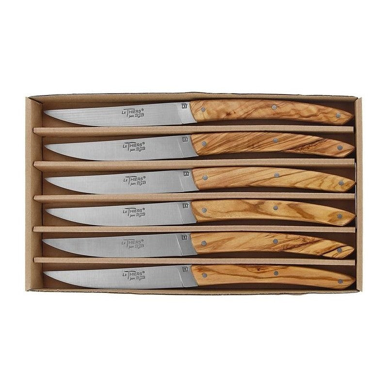Coffret 6 couteaux Le Thiers BJB olivier