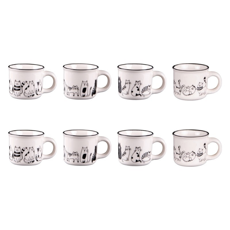 Coffret 8 tasses 11 cl FRIENDS - Table Passion