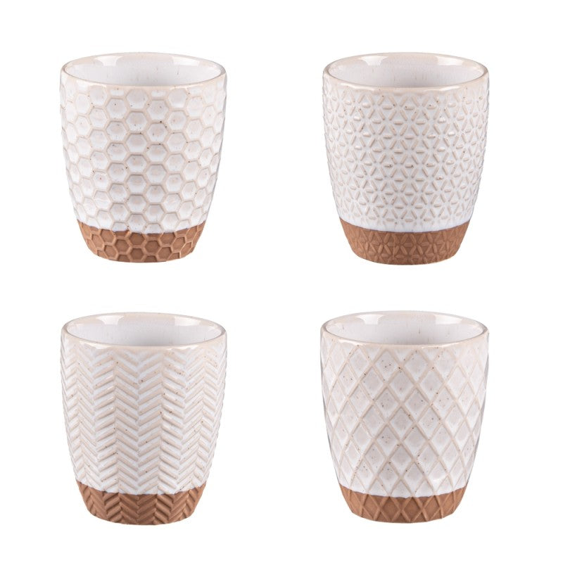 Coffret de 4 gobelets Jaspe 20 cl - Table Passion