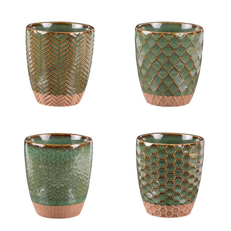 Coffret de 4 gobelets Jaspe 20 cl - Table Passion