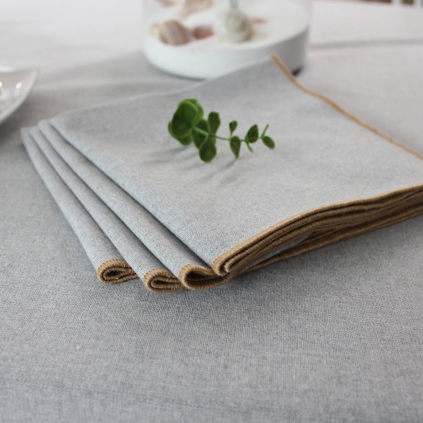 Serviettes de table naturelle LINA (lot de 4)