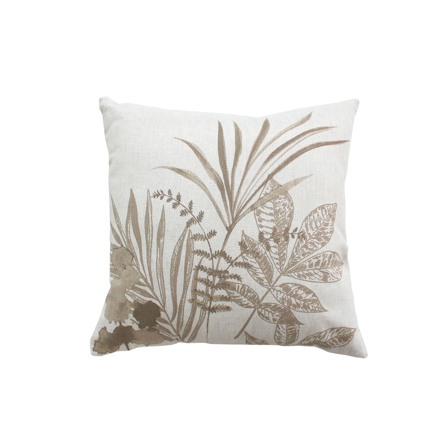 Coussin déhoussable carré, 40x40cm, Ecru, Collection Natura