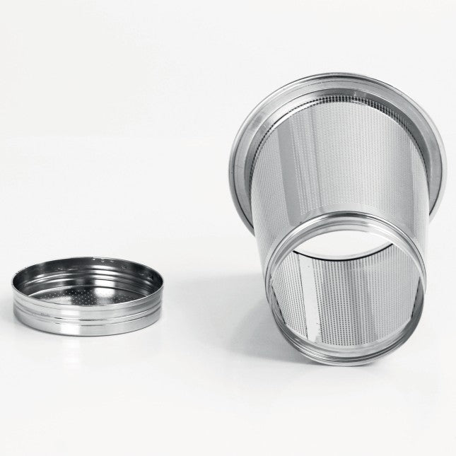 Theiere verre carree ROOIBOS avec filtre dévissable