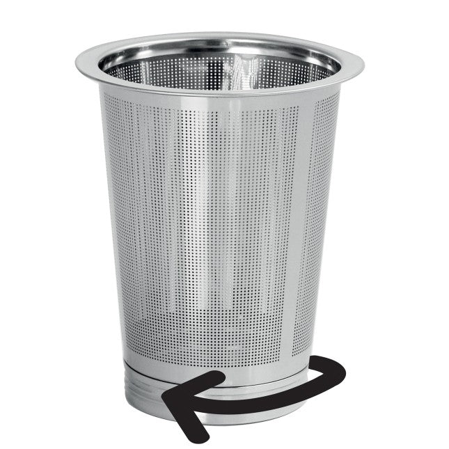 Theiere verre carree ROOIBOS avec filtre dévissable