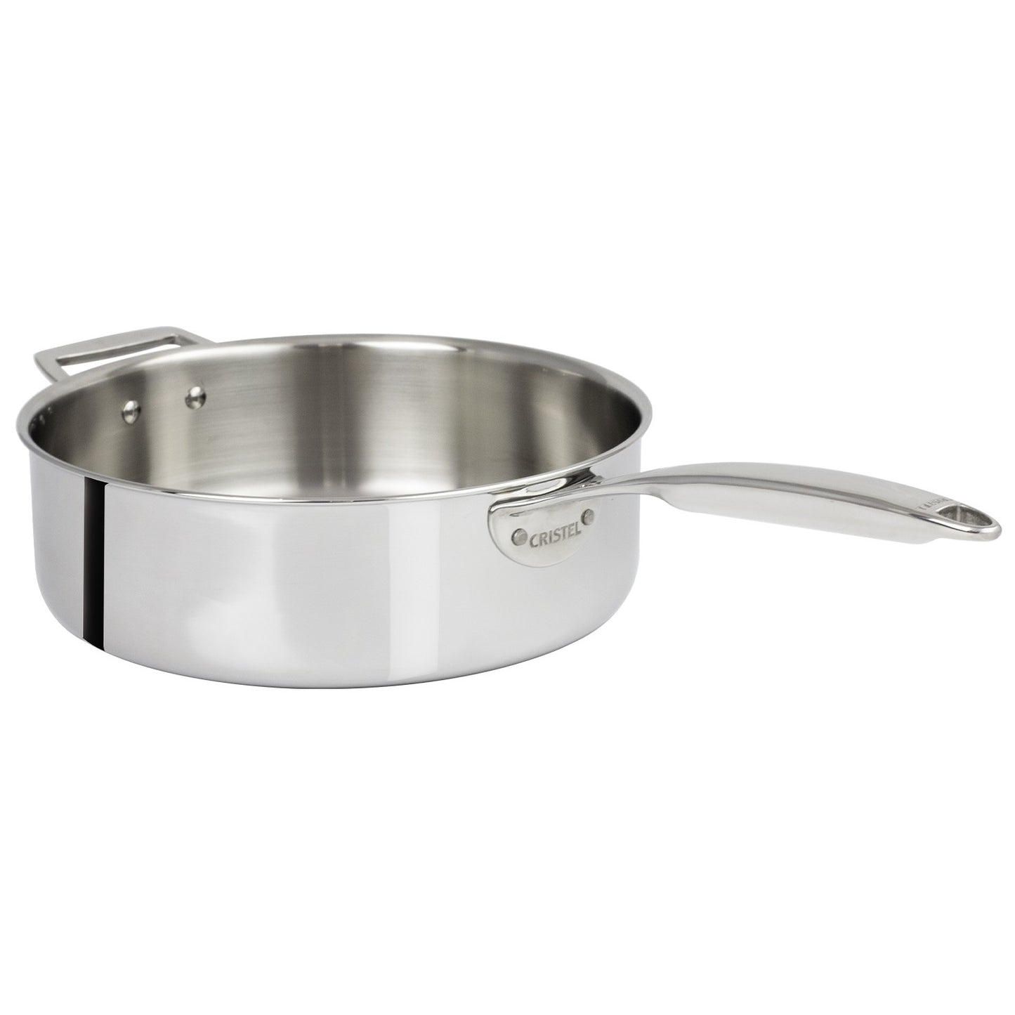 Sauteuse inox Castel pro 5 ply poignée fixe sans couvercle