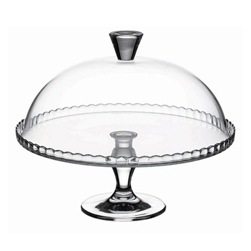 Cloche en verre pour présentation gâteaux 32 cm