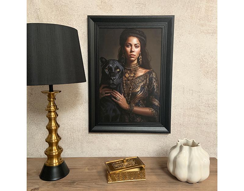 Lampe deco metal