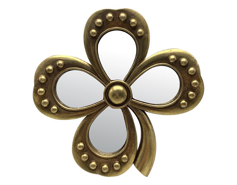Trèfle miroir doré