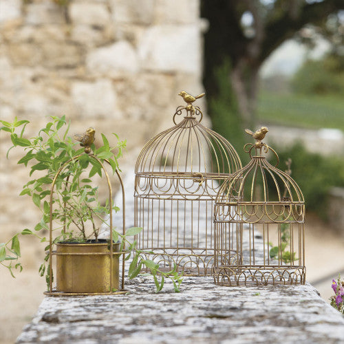 Set de 2 cages à oiseaux en métal - Mathilde M