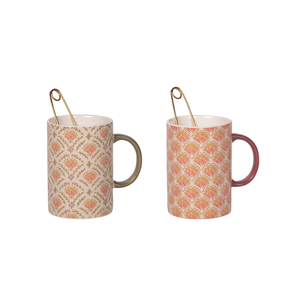 Coffret mug avec infuseur Rangoli