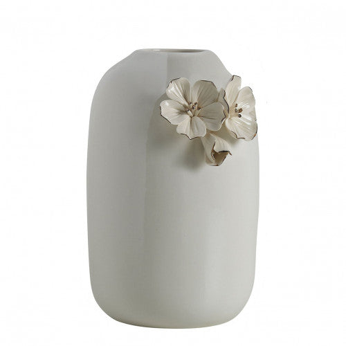 Vase Amour de fleurs blanc - Mathilde M