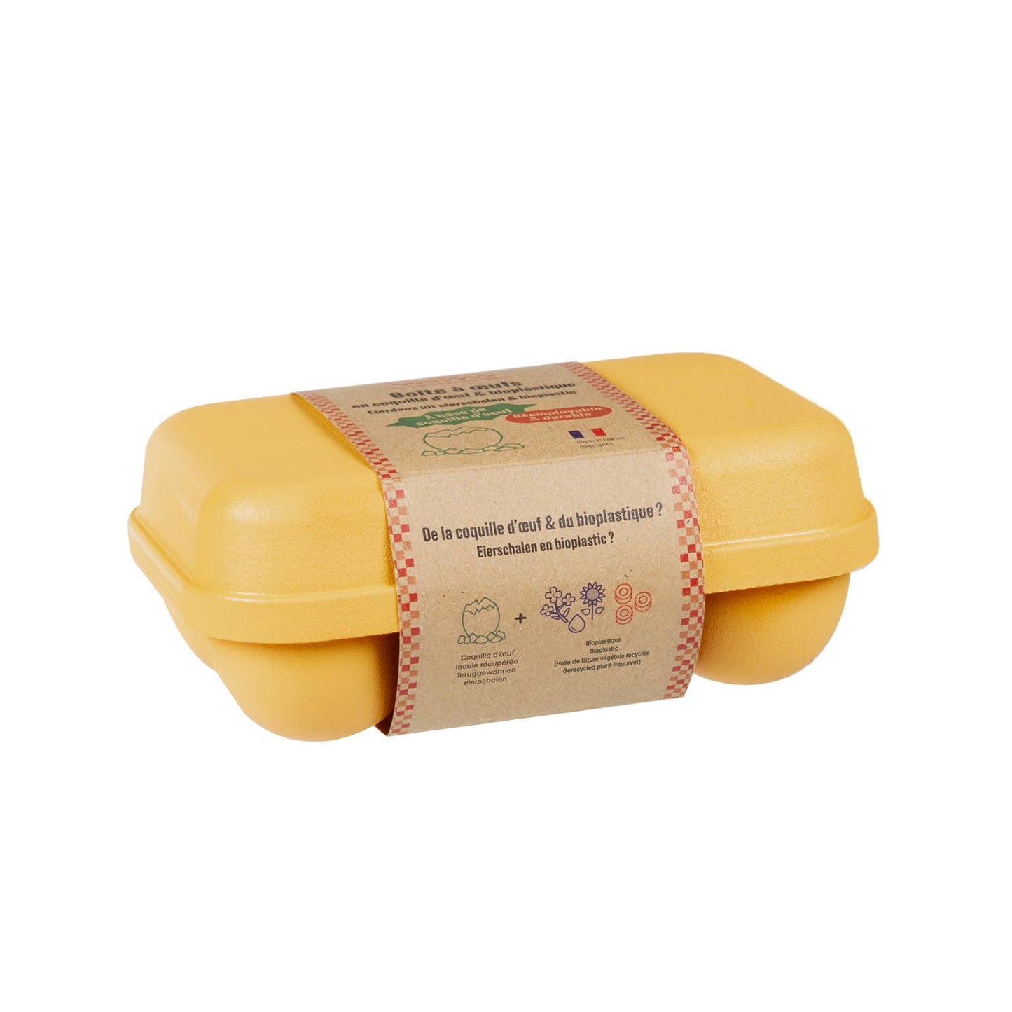 Boîte à 6 œufs en coquille d'œuf