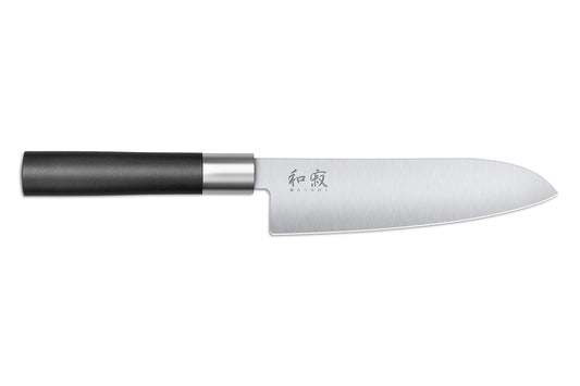 Couteau Santoku Kai Wasabi Black, 16.5cm