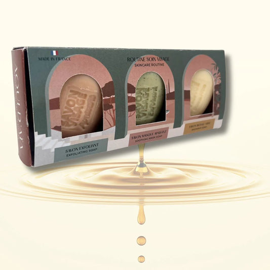 Coffret 3 savons visage