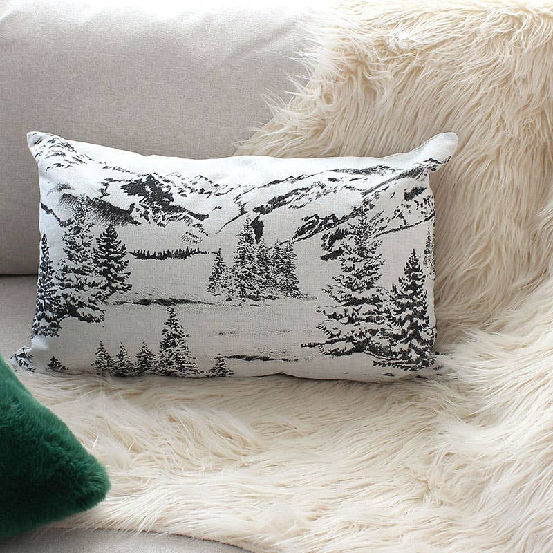 Coussin rectangulaire déhoussable, 30x50cm, Sapin, EBENE