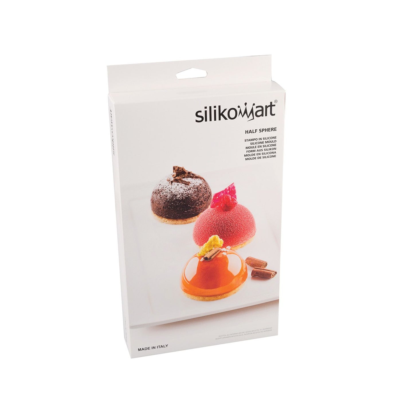 Moule en silicone demi-sphères 7cm - Silikomart