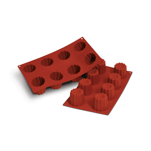 Moule en silicone 8 Cannelés - Silikomart