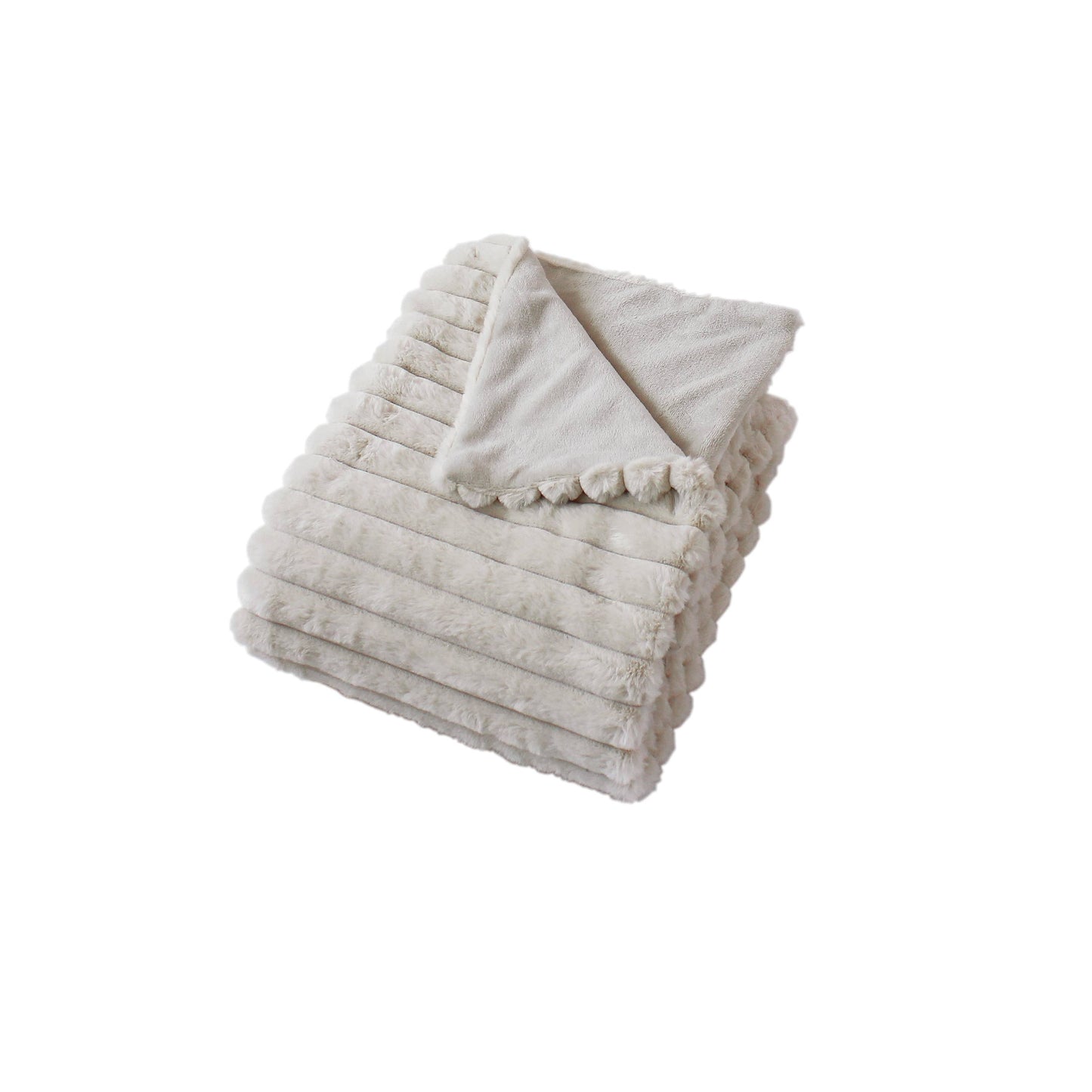 Couverture Fausse fourrure, doublure flanelle, 180x220cm